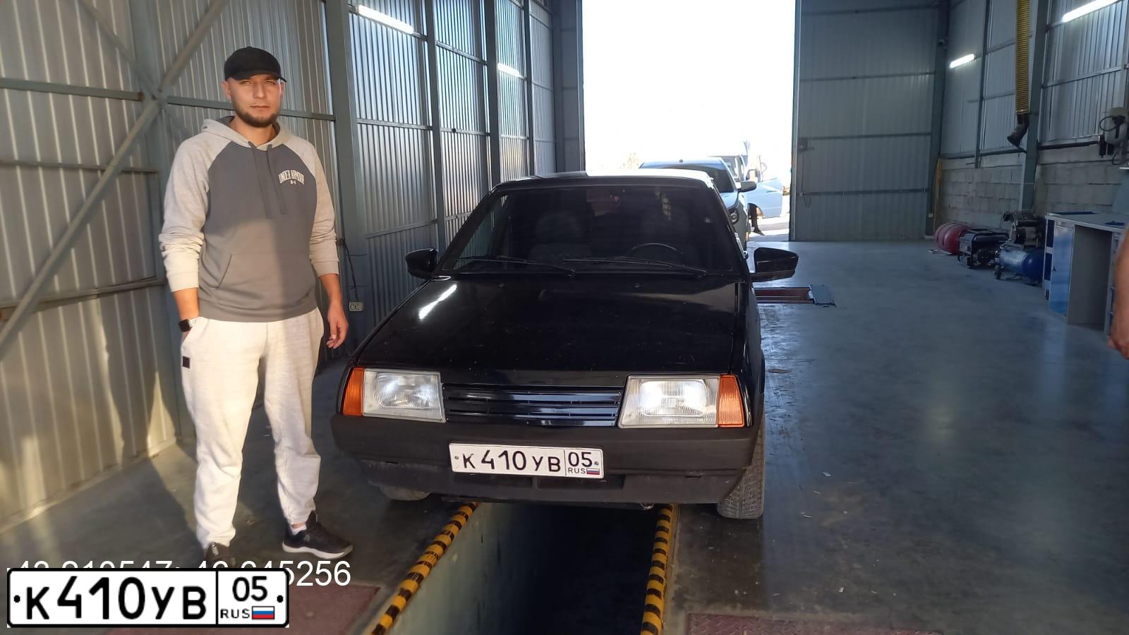 Фото автомобиля LADA 21099, 2004 — госномер А696МА105. Цвет: Темно-зеленый