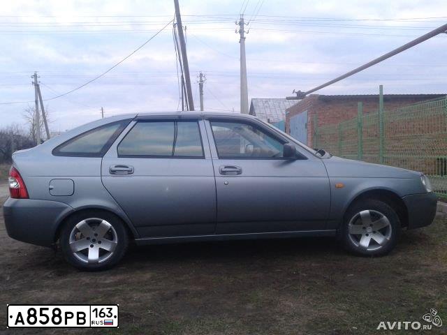 Фото автомобиля LADA 2172 PRIORA, 2008 — госномер М032УН763. Цвет: СЕРЕБРИСТО-СЕРО-ЗЕЛЕНЫЙ