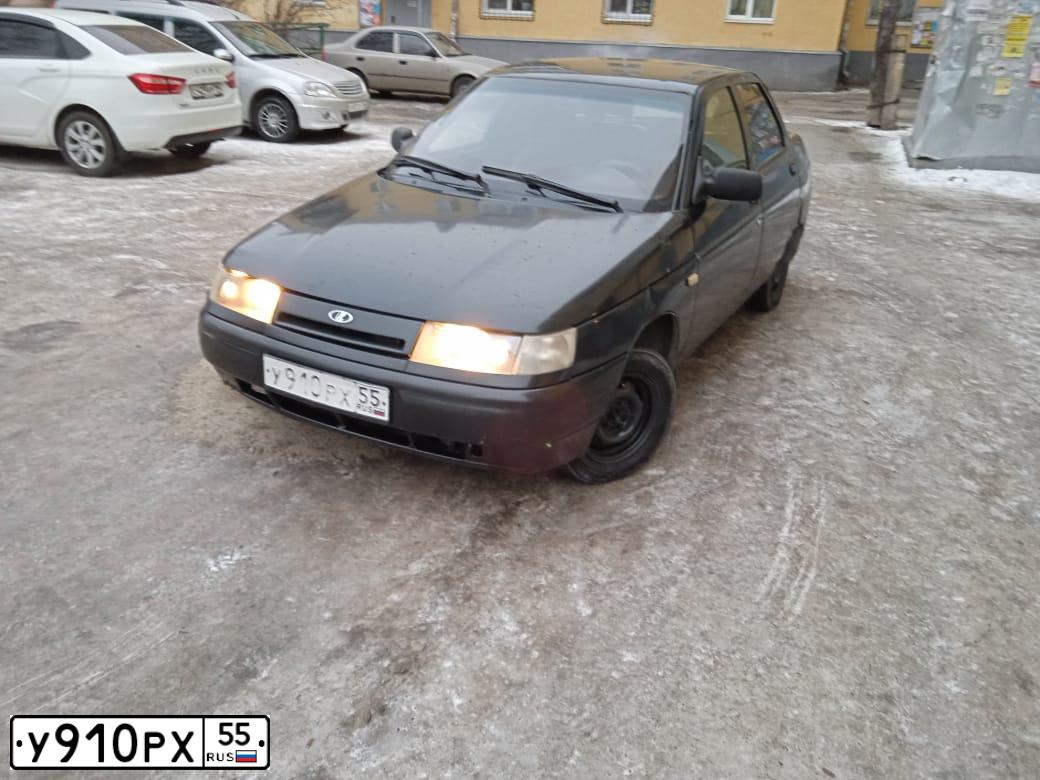 Фото автомобиля LADA 2110 LADA, 2004 — госномер У910РХ55. Цвет: ЧЕРНЫЙ