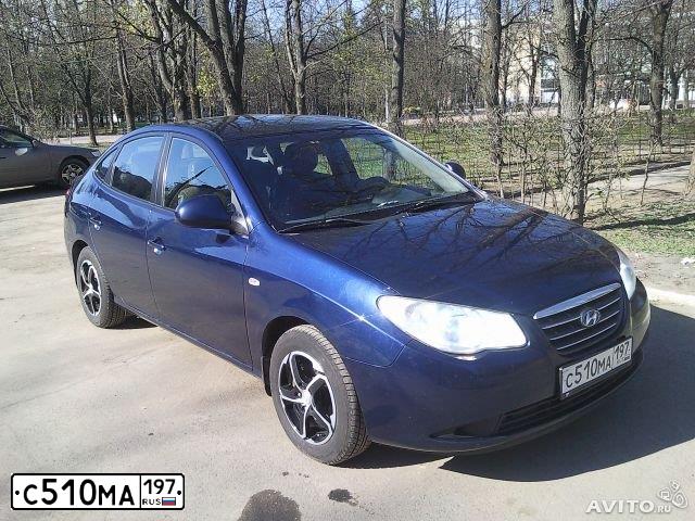 Фото автомобиля HYUNDAI ELANTRA, 2007 — госномер С510МА197. Цвет: ФИОЛЕТОВЫЙ