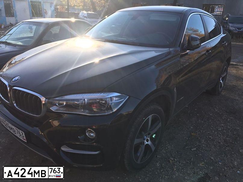 Фото автомобиля BMW X6, 2016 — госномер А424МВ763. Цвет: КОРИЧНЕВЫЙ