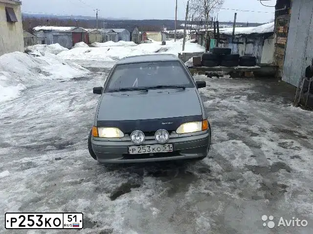 Фото автомобиля VAZ 2114 SAMARA, 2010 — госномер В638РТ51. Цвет: СЕРО-ЗЕЛЕНЫЙ
