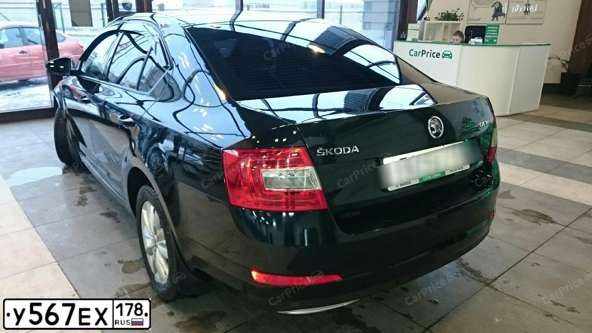Фото автомобиля SKODA OCTAVIA, 2016 — госномер Е760УС750. Цвет: ЧЕРНЫЙ