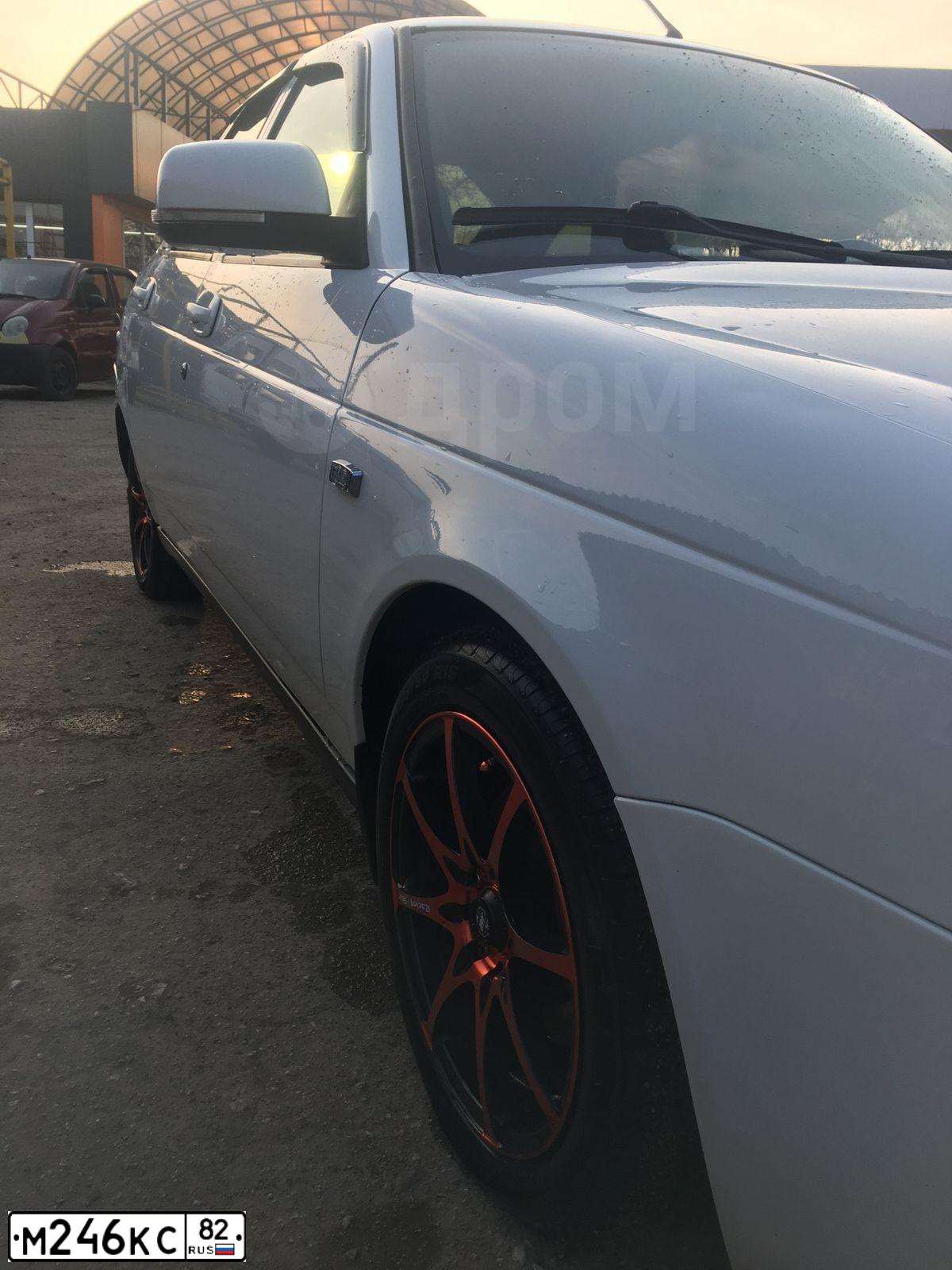 Фото автомобиля LADA PRIORA, 2014 — госномер В123КС92. Цвет: Белый