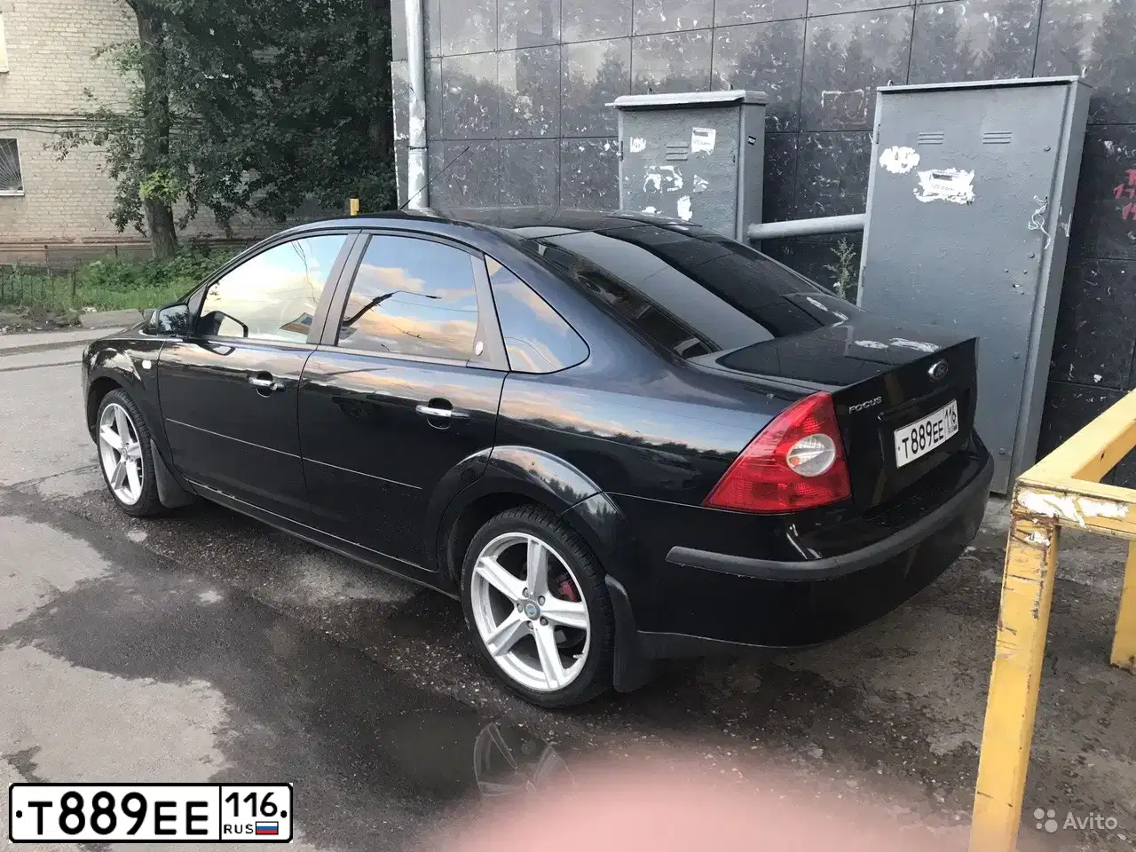 Фото автомобиля FORD FOCUS, 2007 — госномер Т889ЕЕ116. Цвет: ЧЕРНЫЙ