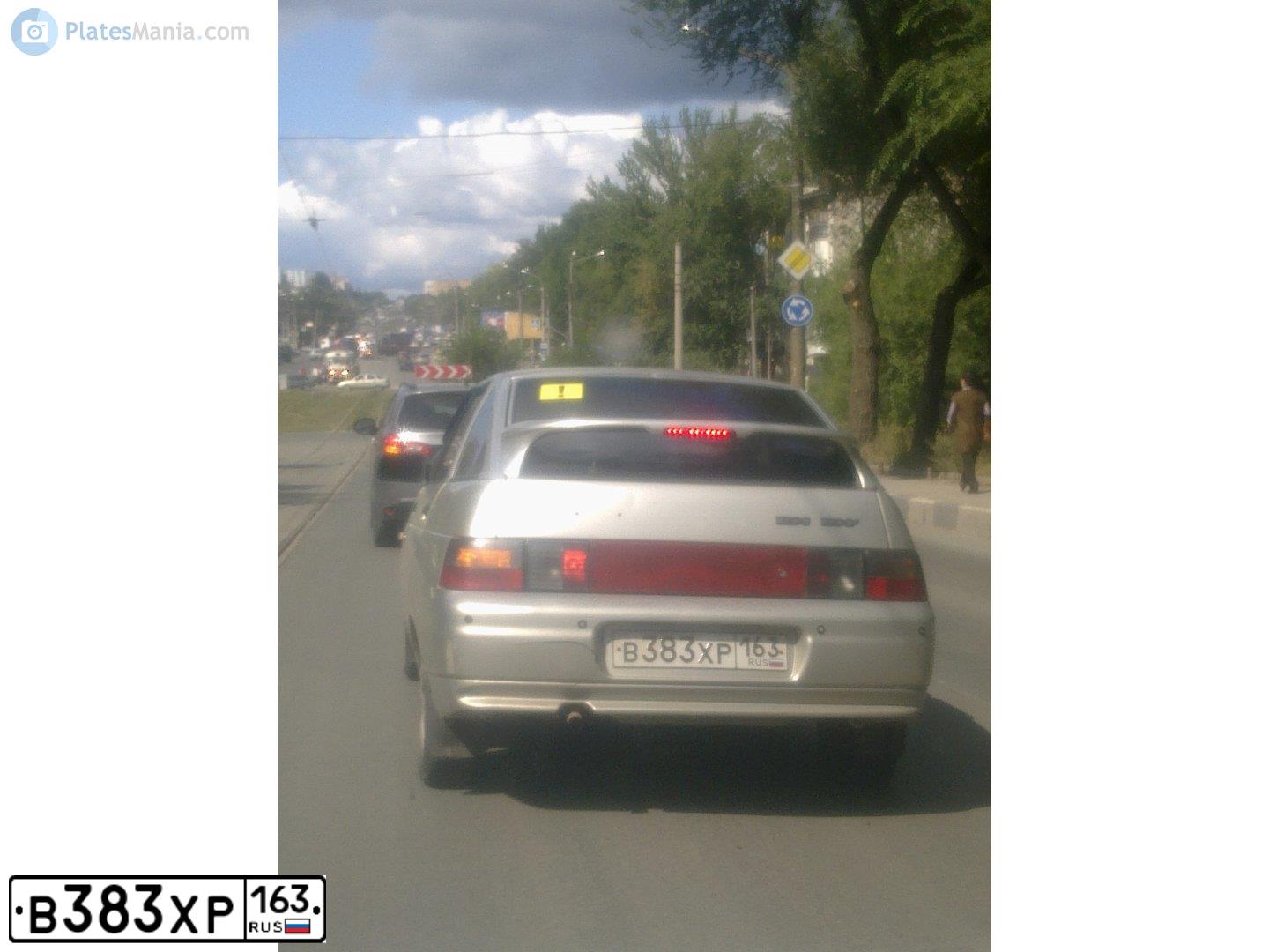 Фото автомобиля LADA 2112 LADA, 2005 — госномер В383ХР163. Цвет: СЕРЕБРИСТО-БЕЖЕВЫЙ