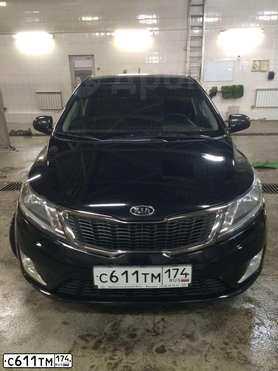 Фото автомобиля KIA RIO, 2011 — госномер С008ВО56. Цвет: ЧЕРНЫЙ