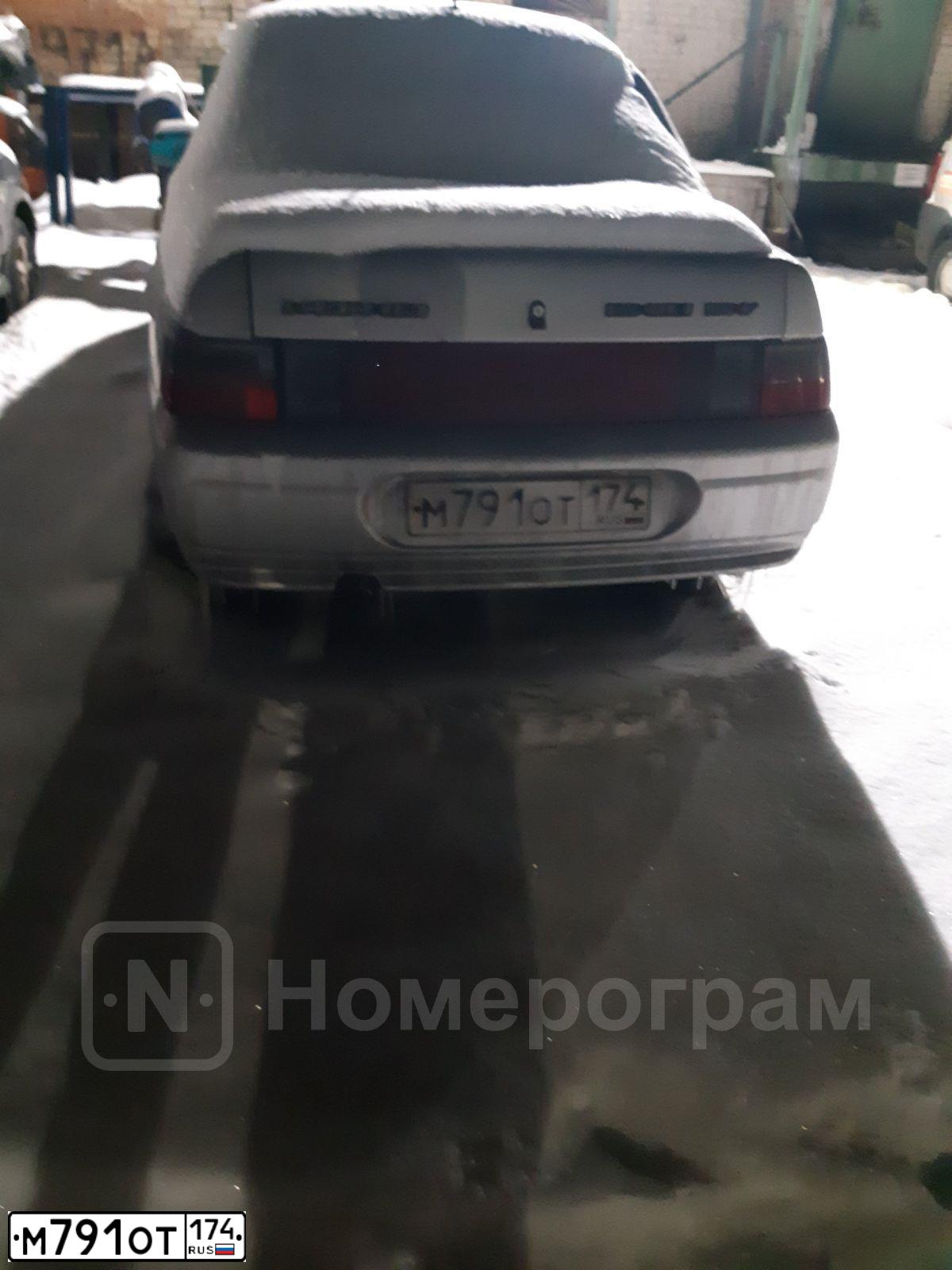 Фото автомобиля LADA 2110, 2004 — госномер У817ОН74. Цвет: Серебристый