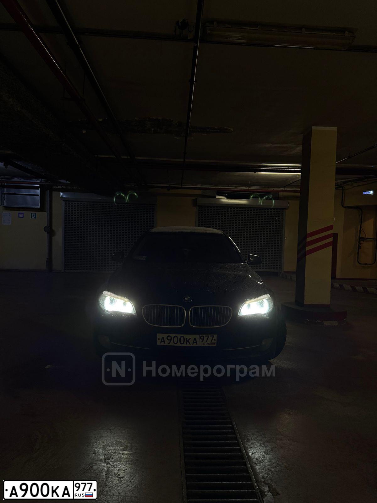 Фото автомобиля BMW SERIE 5, 2013 — госномер А900КА977. Цвет: ЧЕРНЫЙ
