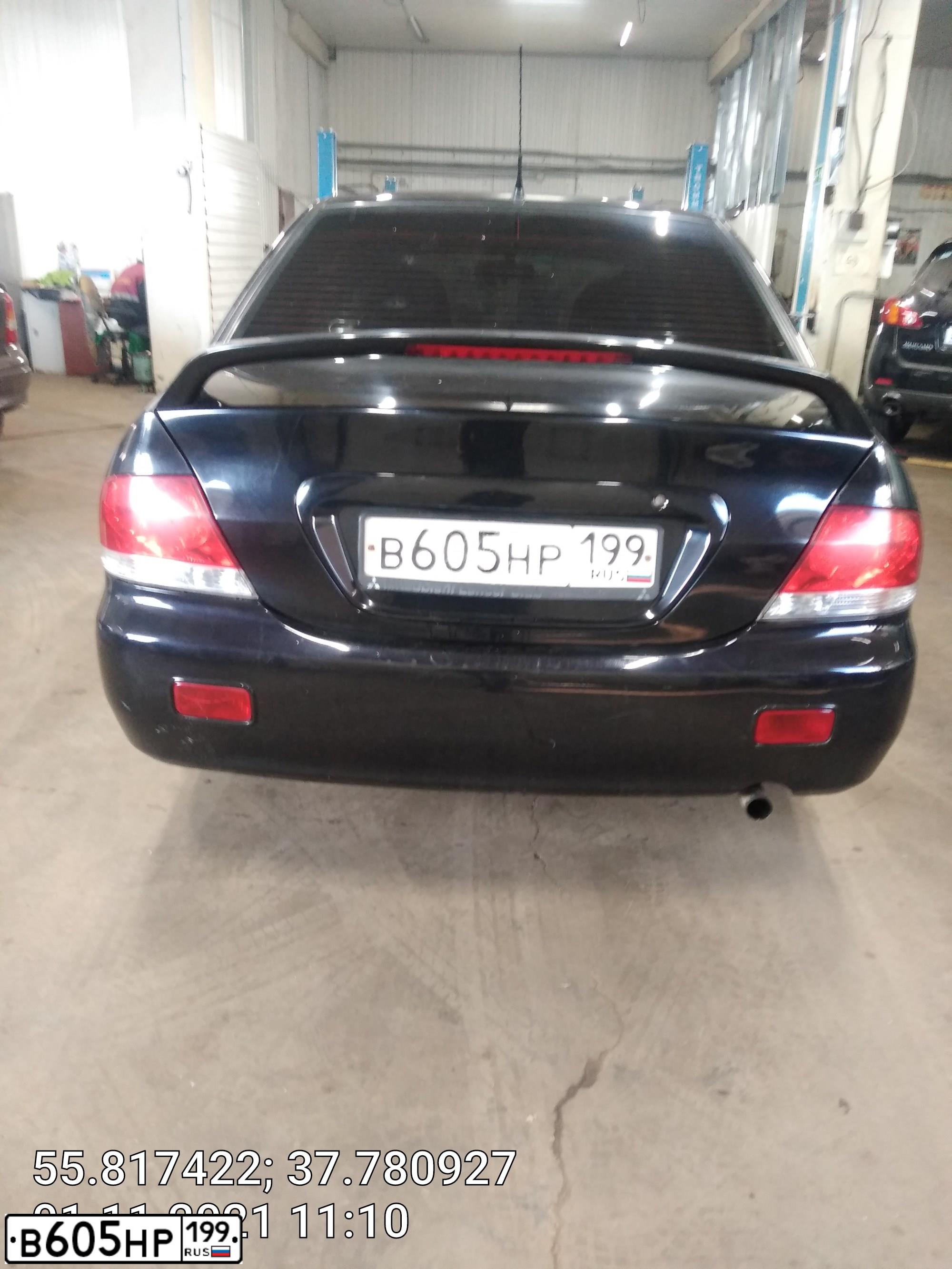 Фото автомобиля MITSUBISHI LANCER, 2005 — госномер В605НР199