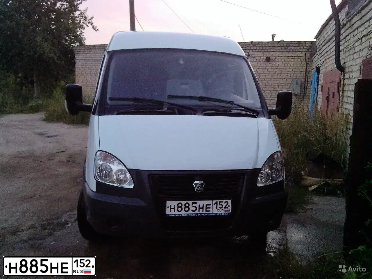 Фото автомобиля GAZ 2705 EL, 2014 — госномер Н885НЕ152. Цвет: Белый