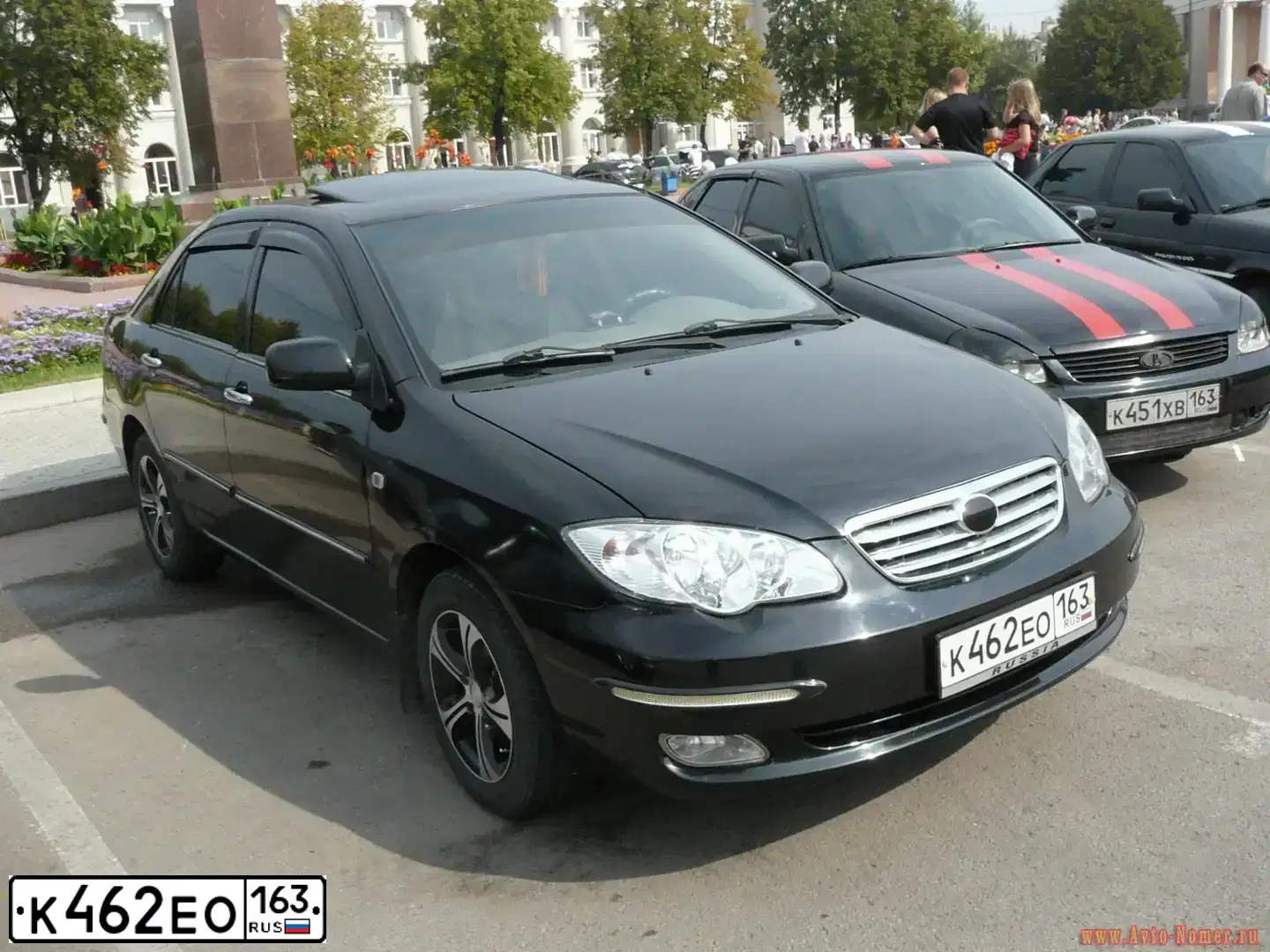 Фото автомобиля BYD F3, 2007 — госномер К462ЕО163. Цвет: ЧЕРНЫЙ