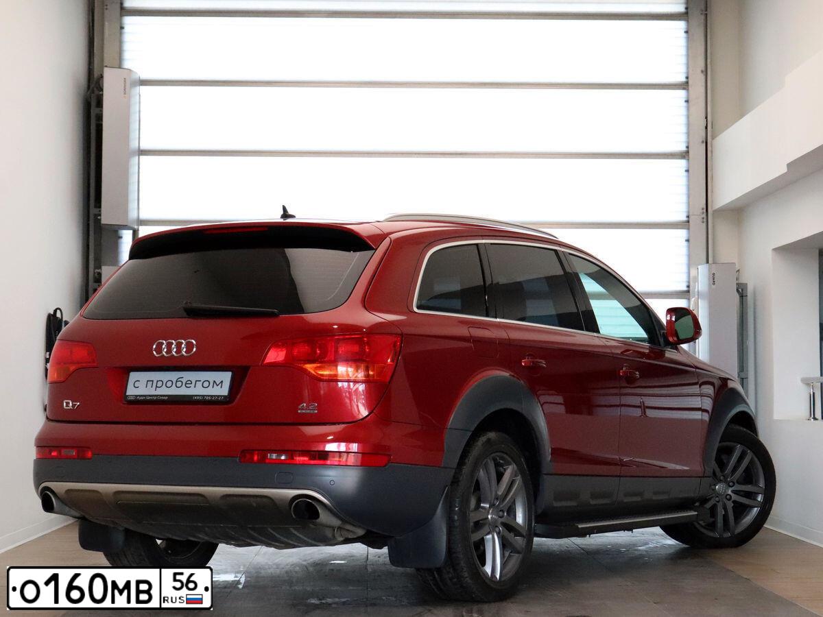 Фото автомобиля AUDI Q7, 2007 — госномер О160МВ56. Цвет: ВИШНЕВЫЙ