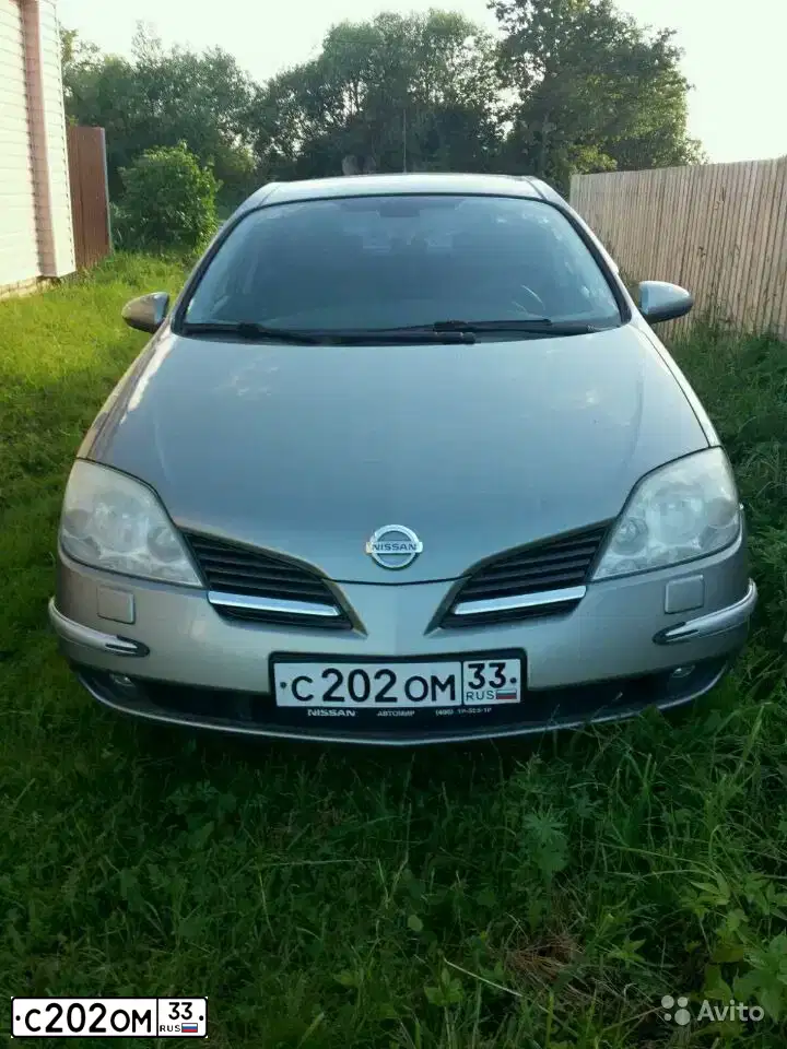 Фото автомобиля NISSAN PRIMERA, 2006 — госномер С202ОМ33. Цвет: ЗЕЛЕНЫЙ