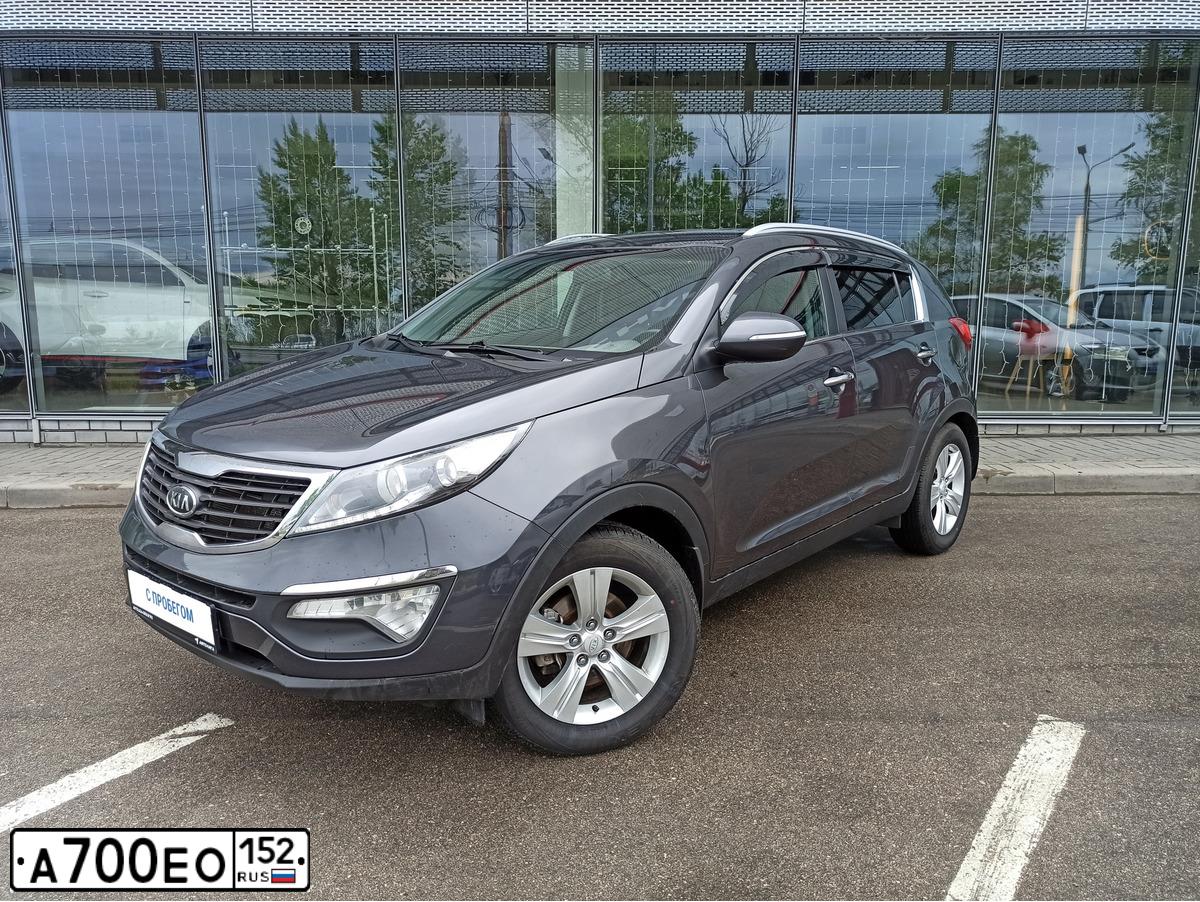 Фото автомобиля KIA SPORTAGE, 2011 — госномер У250ВС977. Цвет: СЕРЫЙ