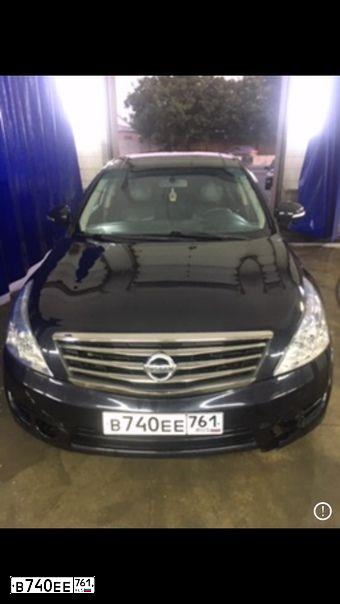 Фото автомобиля NISSAN TEANA, 2008 — госномер У981ВА178. Цвет: ЧЕРНЫЙ