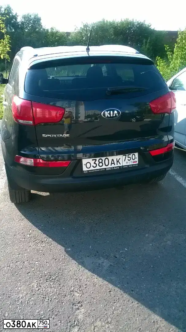 Фото автомобиля KIA SPORTAGE, 2014 — госномер А691АР550. Цвет: ЧЕРНЫЙ