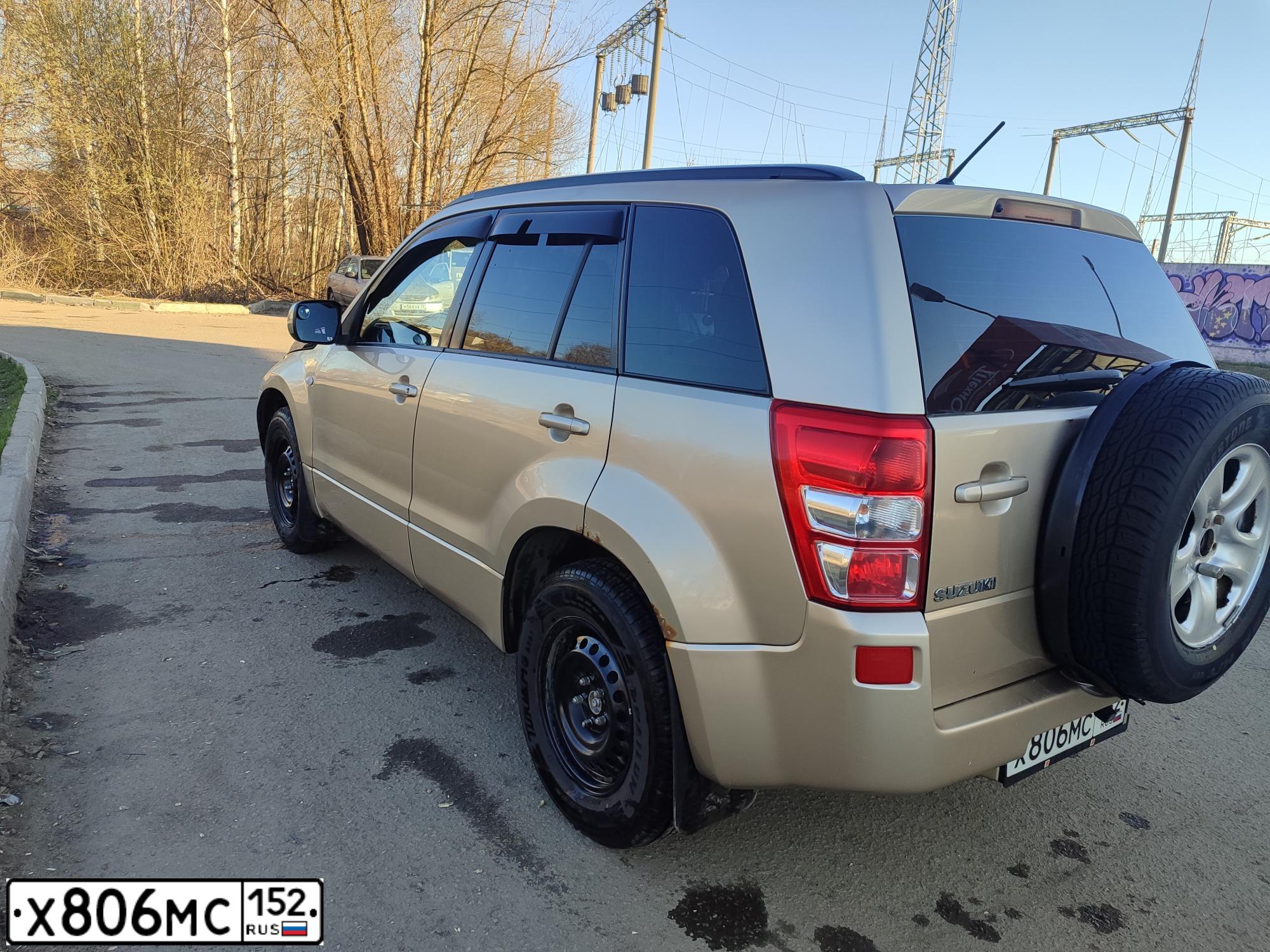 Фото автомобиля SUZUKI /GRAND/ VITARA, 2006 — госномер Х806МС152. Цвет: БЕЖЕВЫЙ