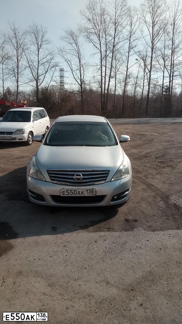 Фото автомобиля NISSAN TEANA, 2008 — госномер А198ОТ155. Цвет: СЕРЕБРИСТЫЙ