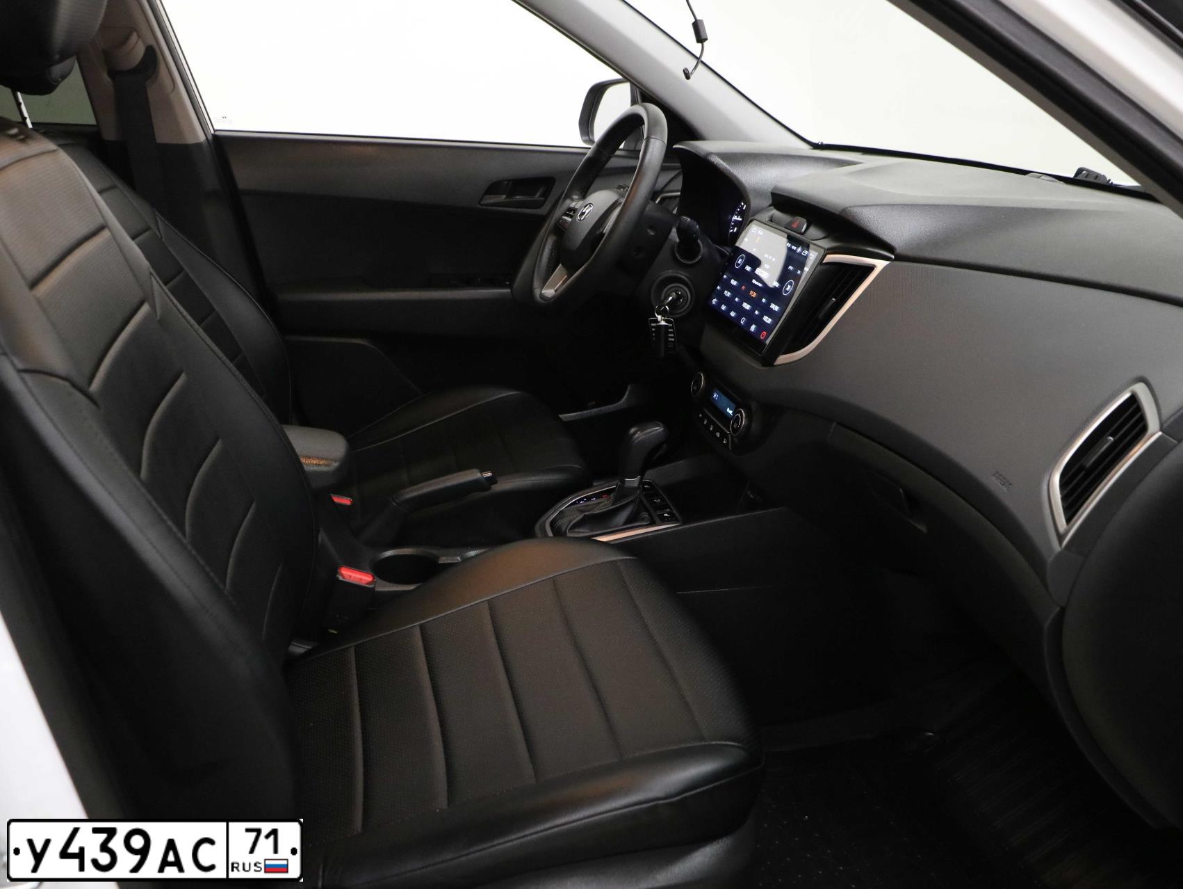 Фото автомобиля HYUNDAI CRETA, 2020 — госномер О636СН71. Цвет: Белый