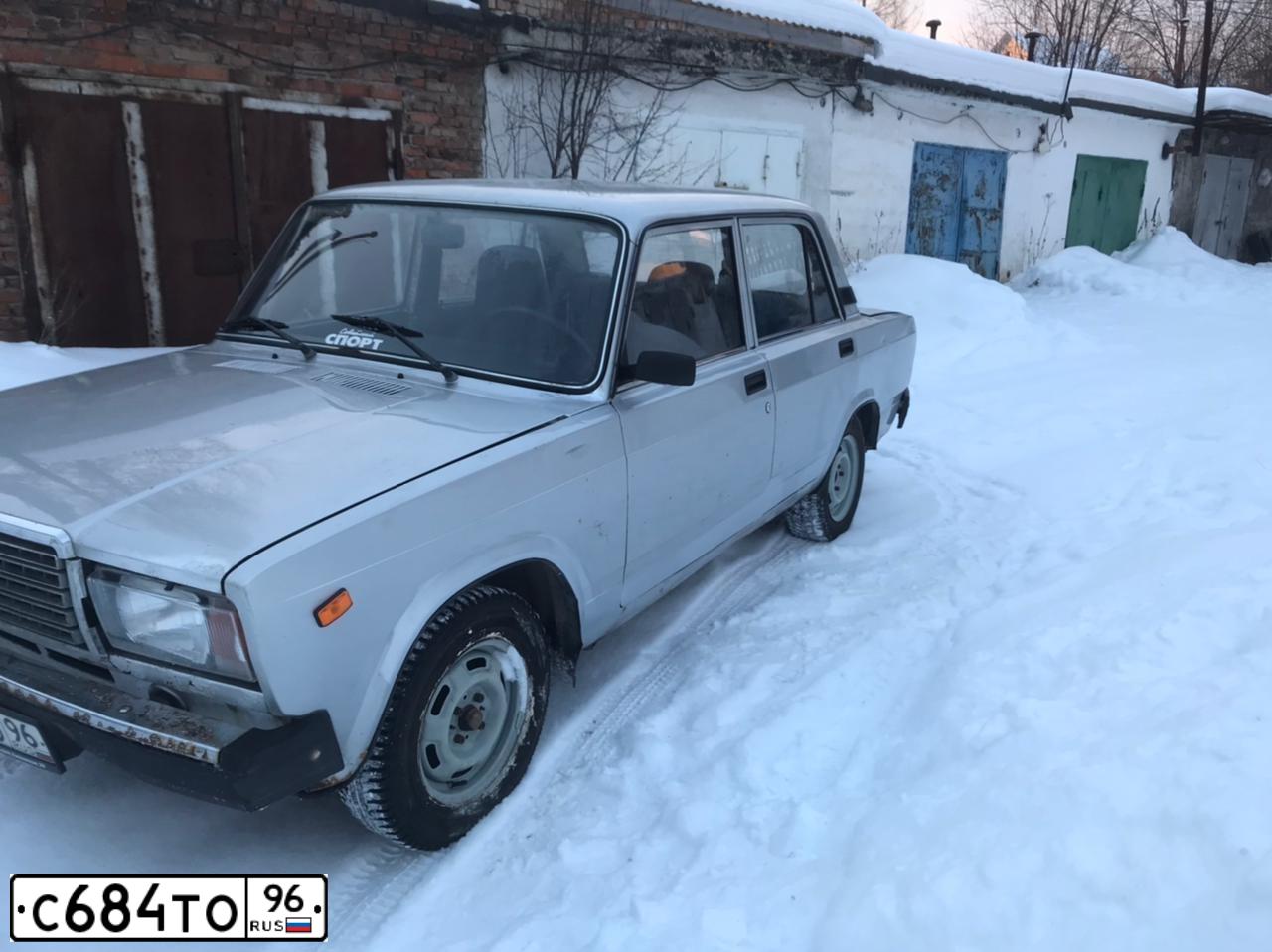 Фото автомобиля LADA 2107, 2011 — госномер С684ТО96. Цвет: СЕРЕБРИСТЫЙ