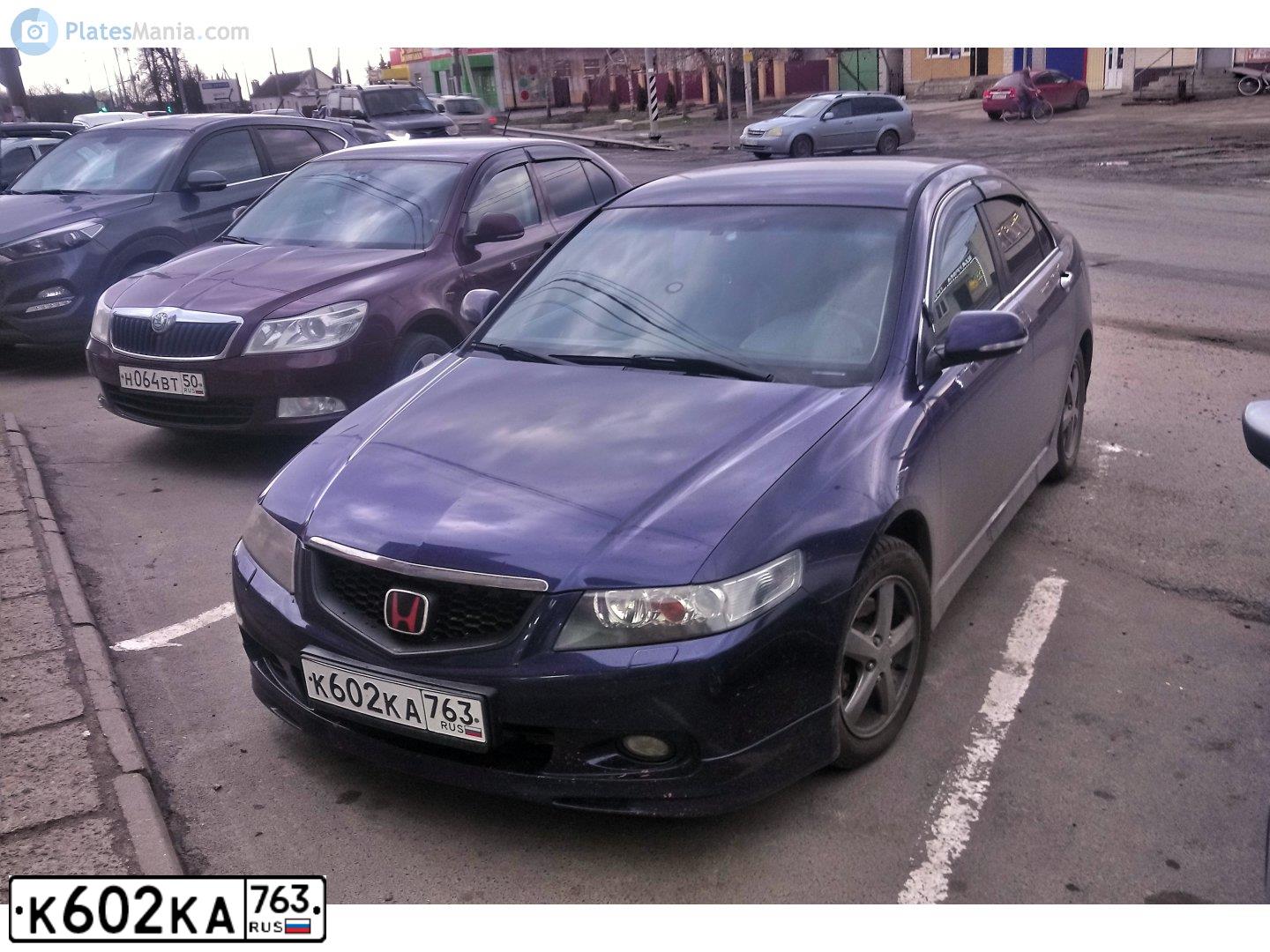 Фото автомобиля HONDA ACCORD, 2004 — госномер О367АО32. Цвет: ТЕМНО СИНИЙ