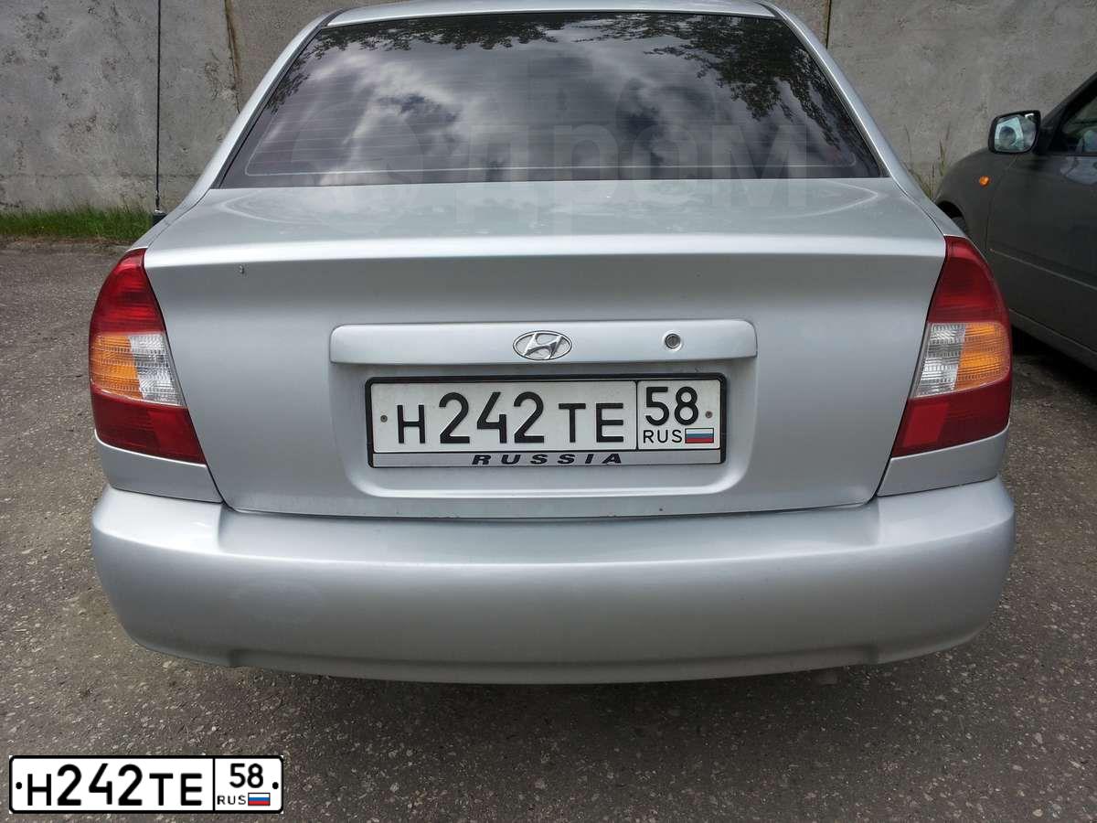 Фото автомобиля DODGE E STRATUS, 2004 — госномер Н242ТЕ58. Цвет: СЕРО-ГОЛУБОЙ