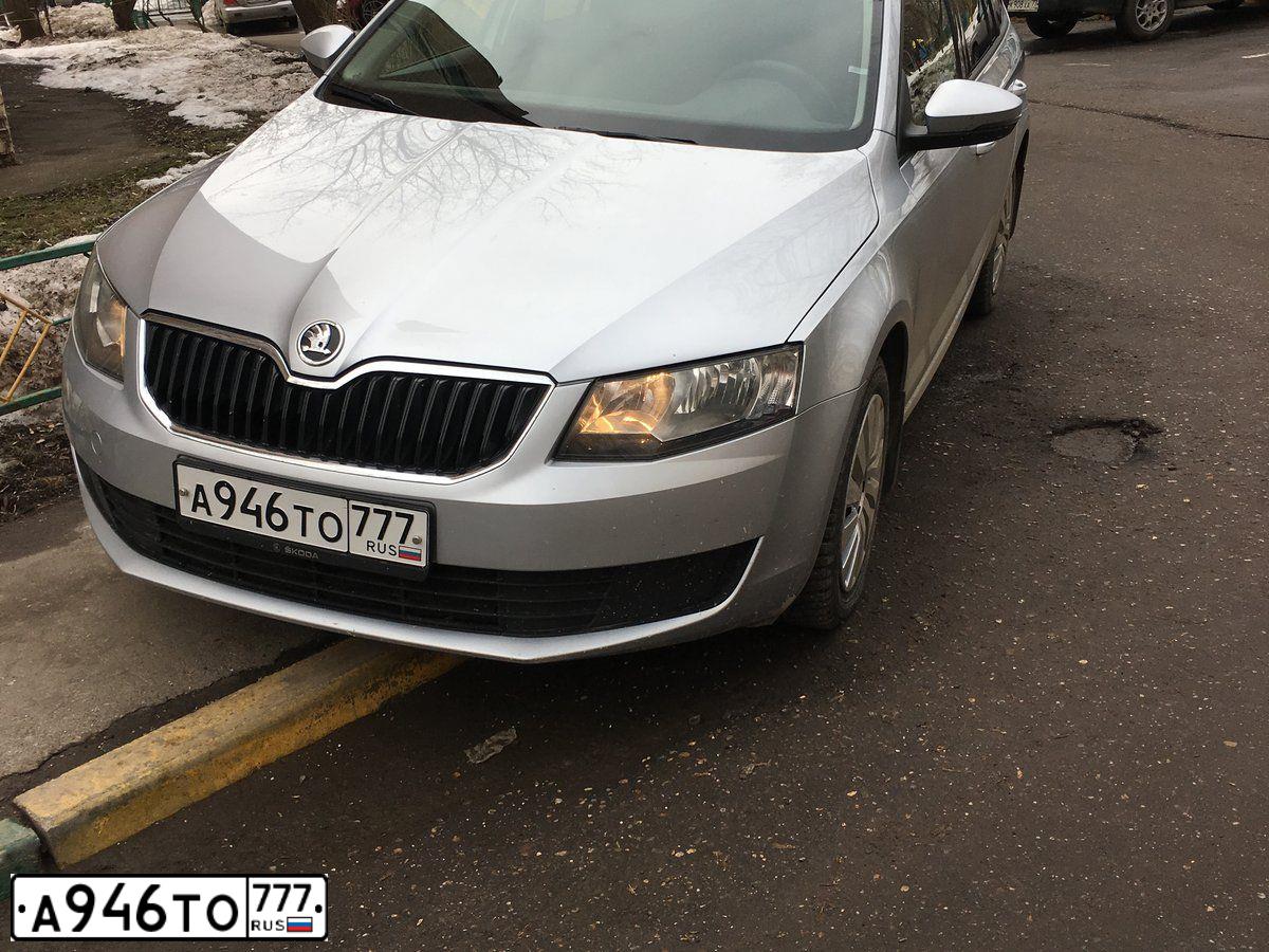 Фото автомобиля SKODA OCTAVIA, 2013 — госномер М023ХС73. Цвет: СЕРЫЙ