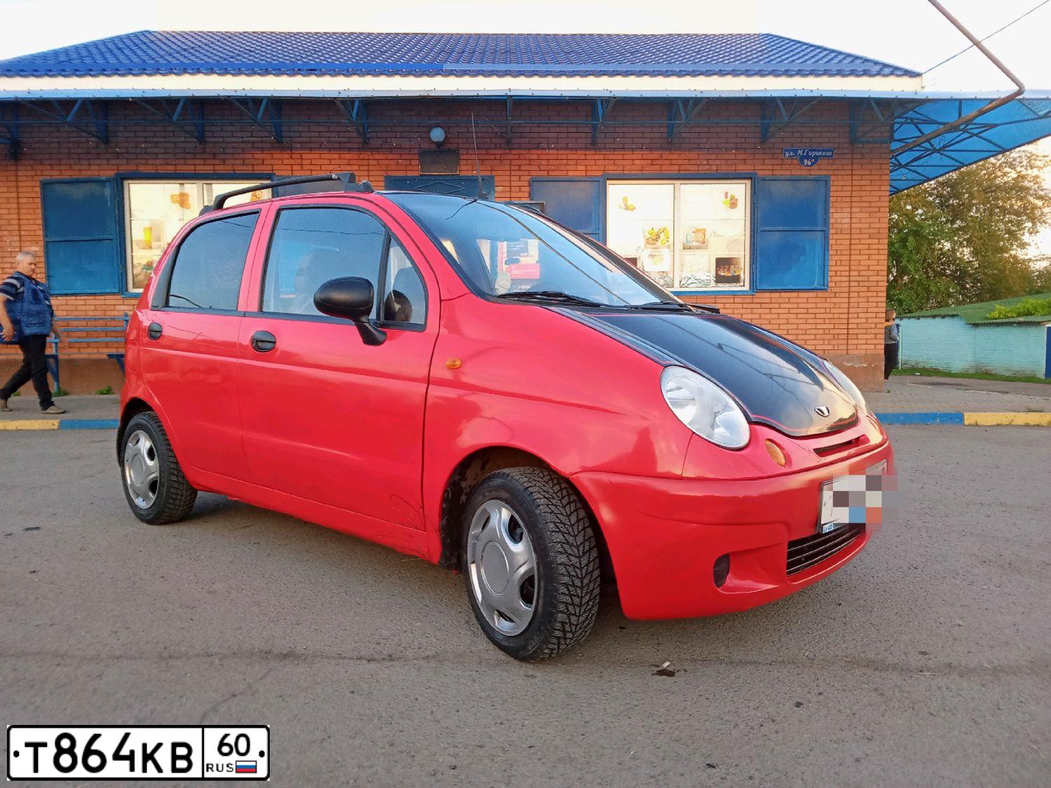 Фото автомобиля DAEWOO MATIZ, 2008 — госномер Х404ЕЕ761. Цвет: ЯРКО-КРАСНЫЙ