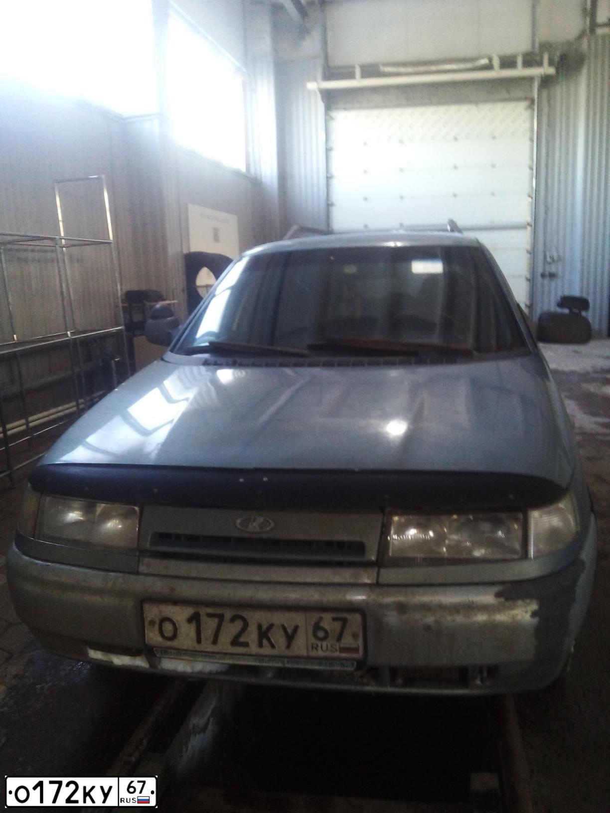 Фото автомобиля LADA 2111, 2002 — госномер О172КУ67. Цвет: СЕРЫЙ