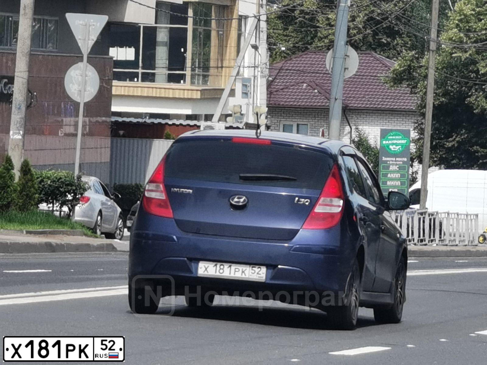 Фото автомобиля TAGAZ ACCENT, 2008 — госномер Х181РК52. Цвет: ТЕМНО-СЕРЫЙ