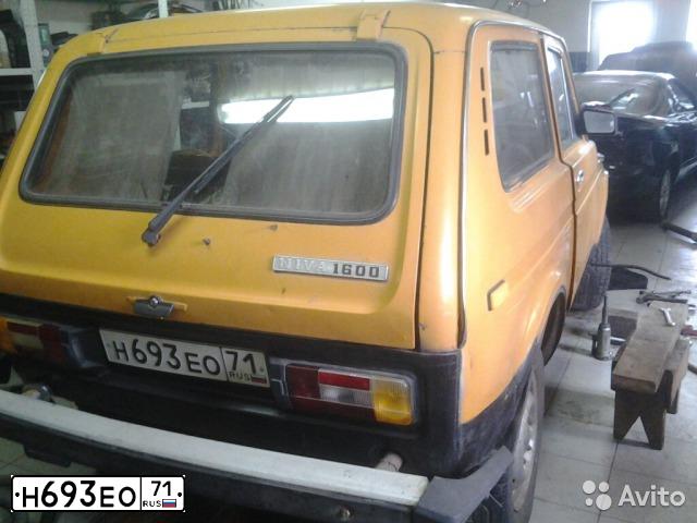Фото автомобиля LADA 2121 NIVA, 1982 — госномер Н693ЕО71. Цвет: ОРАНЖЕВЫЙ