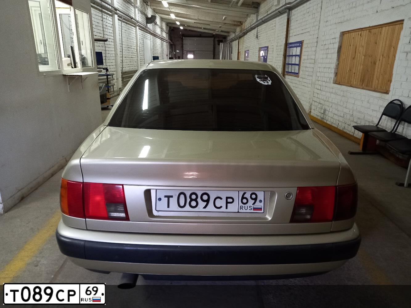 Фото автомобиля AUDI 100, 1992 — госномер Т089СР69. Цвет: ЖЕЛТЫЙ(ЗОЛОТИСТЫЙ)