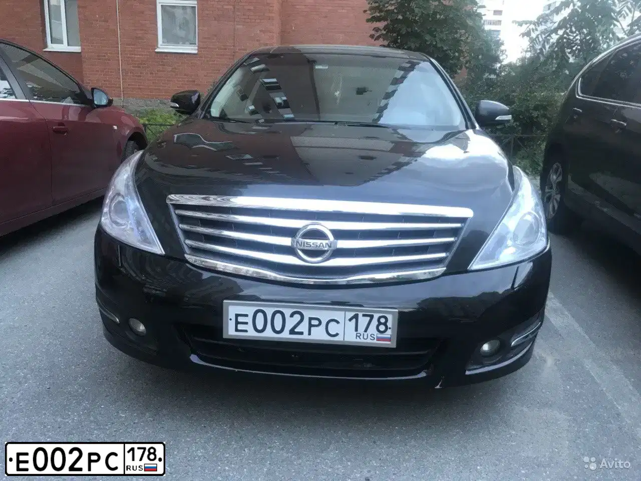 Фото автомобиля NISSAN TEANA, 2012 — госномер А210ХЕ198. Цвет: ЧЕРНЫЙ