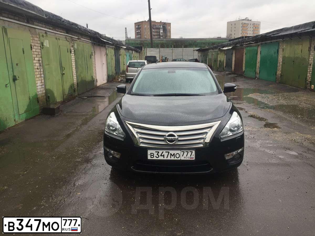 Фото автомобиля NISSAN TEANA, 2014 — госномер В347МО777. Цвет: ЧЕРНЫЙ