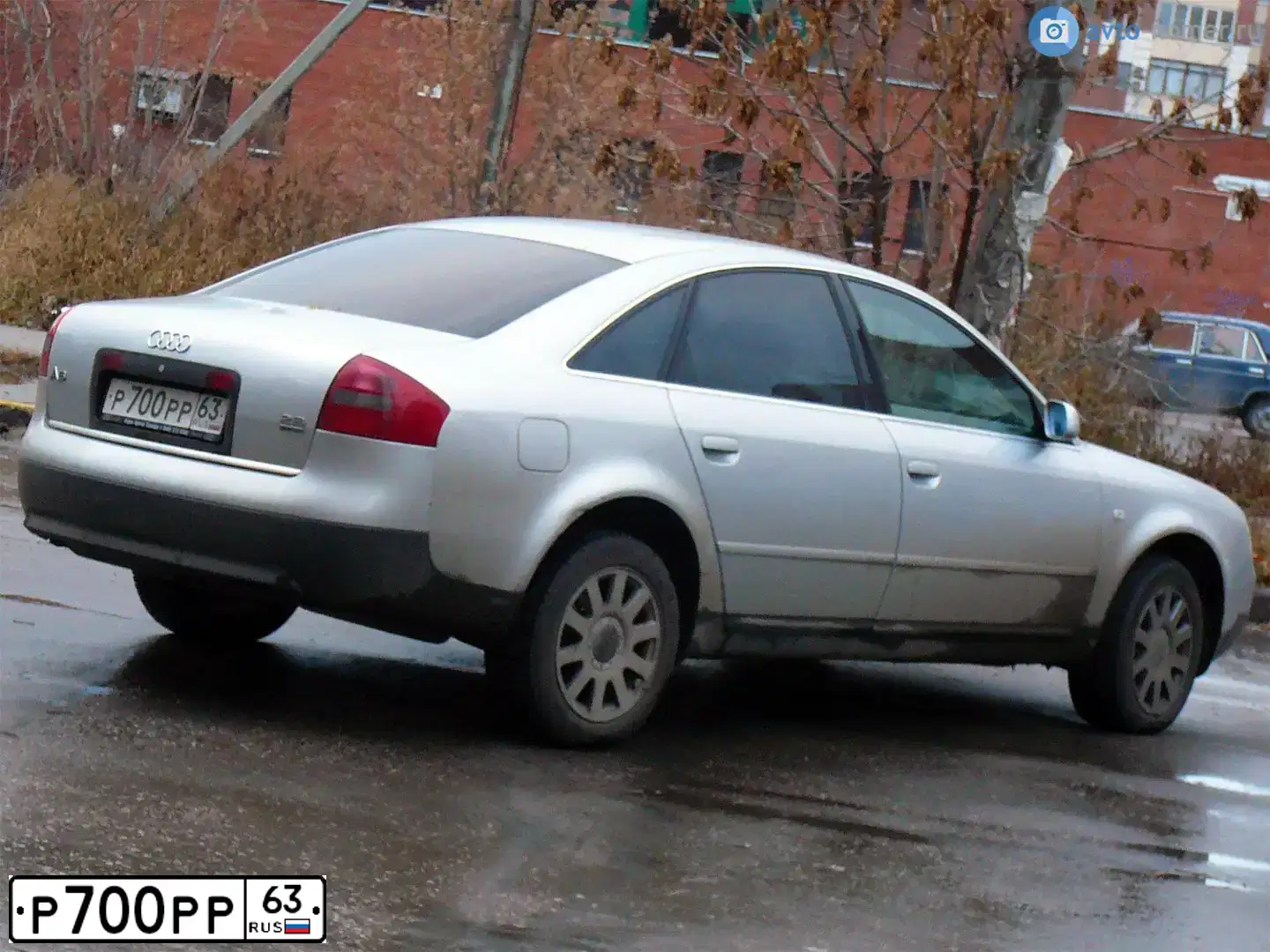 Фото автомобиля AUDI A6, 2001 — госномер Р700РР63. Цвет: Серебристый