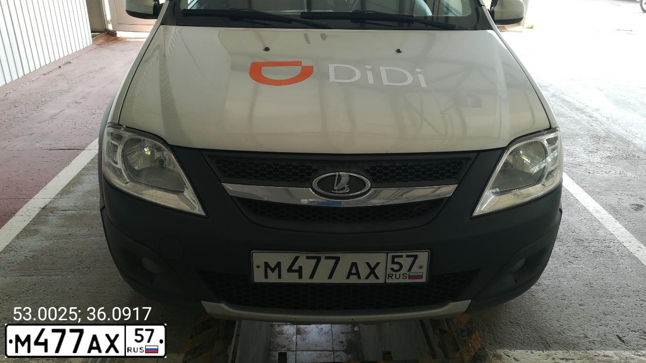 Фото автомобиля LADA LARGUS, 2018 — госномер М477АХ57. Цвет: СЕРЕБРИСТЫЙ