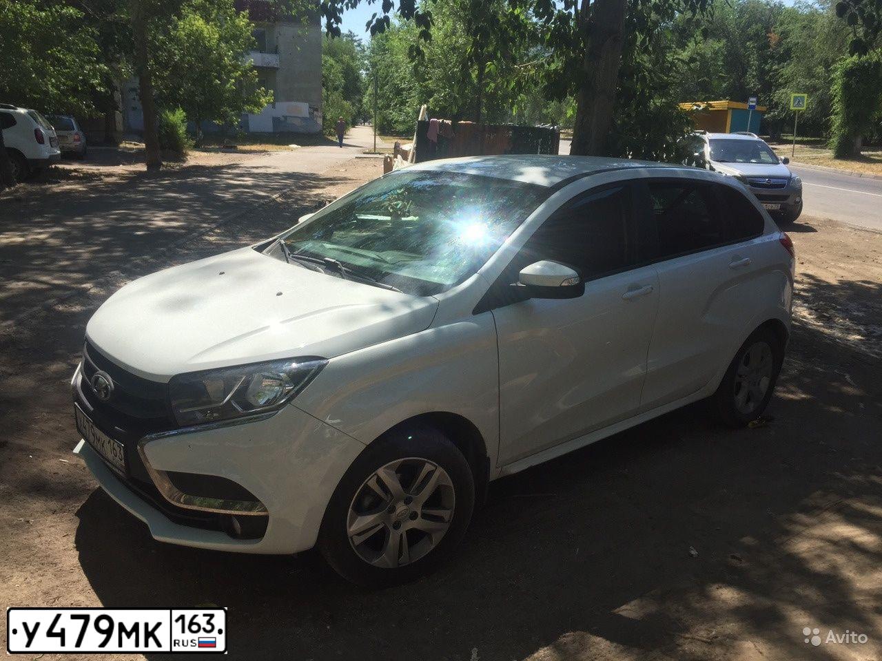 Фото автомобиля LADA 2191 GRANTA, 2014 — госномер В092УЕ164. Цвет: голубой