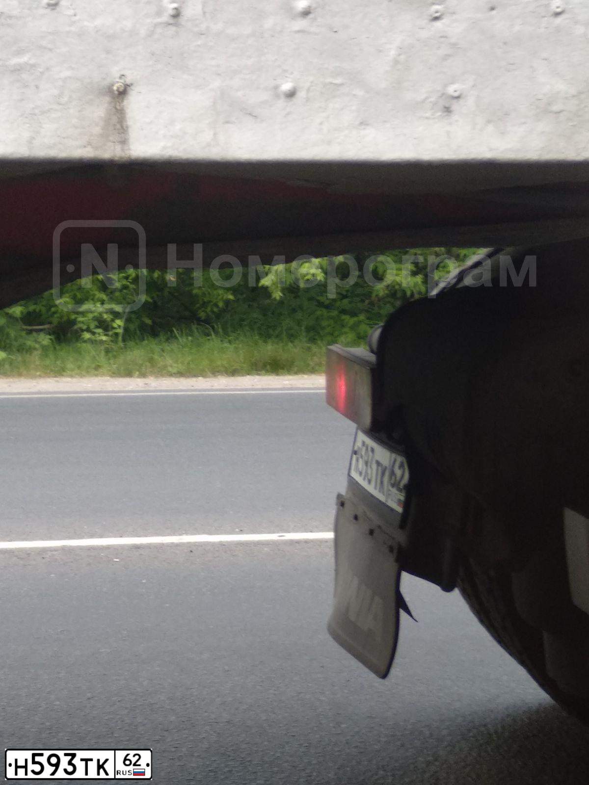 Фото автомобиля SCANIA SERIE P /4X2/, 2007 — госномер Н593ТК62. Цвет: синий