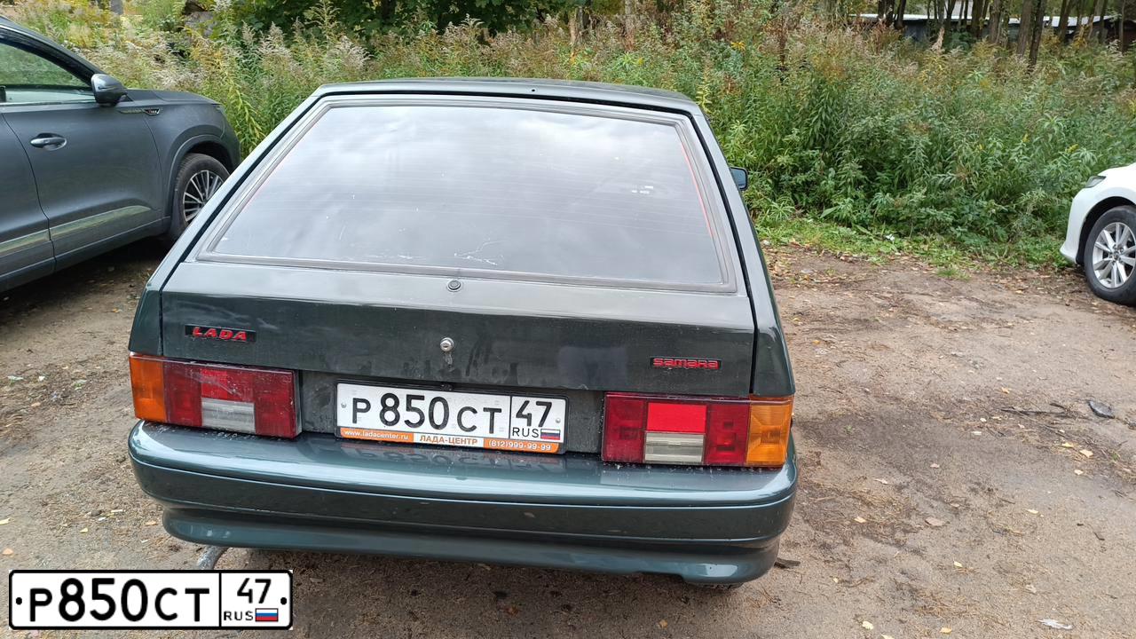 Фото автомобиля LADA 2114 SAMARA, 2006 — госномер Р850СТ47. Цвет: ЗОЛОТИСТЫЙ ТЕМНО-ЗЕЛЕНЫЙ