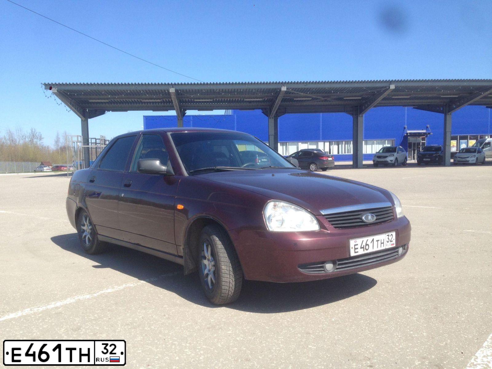 Фото автомобиля LADA 2170 PRIORA, 2007 — госномер М900КР32. Цвет: ТЕМНО-ВИШНЕВЫЙ
