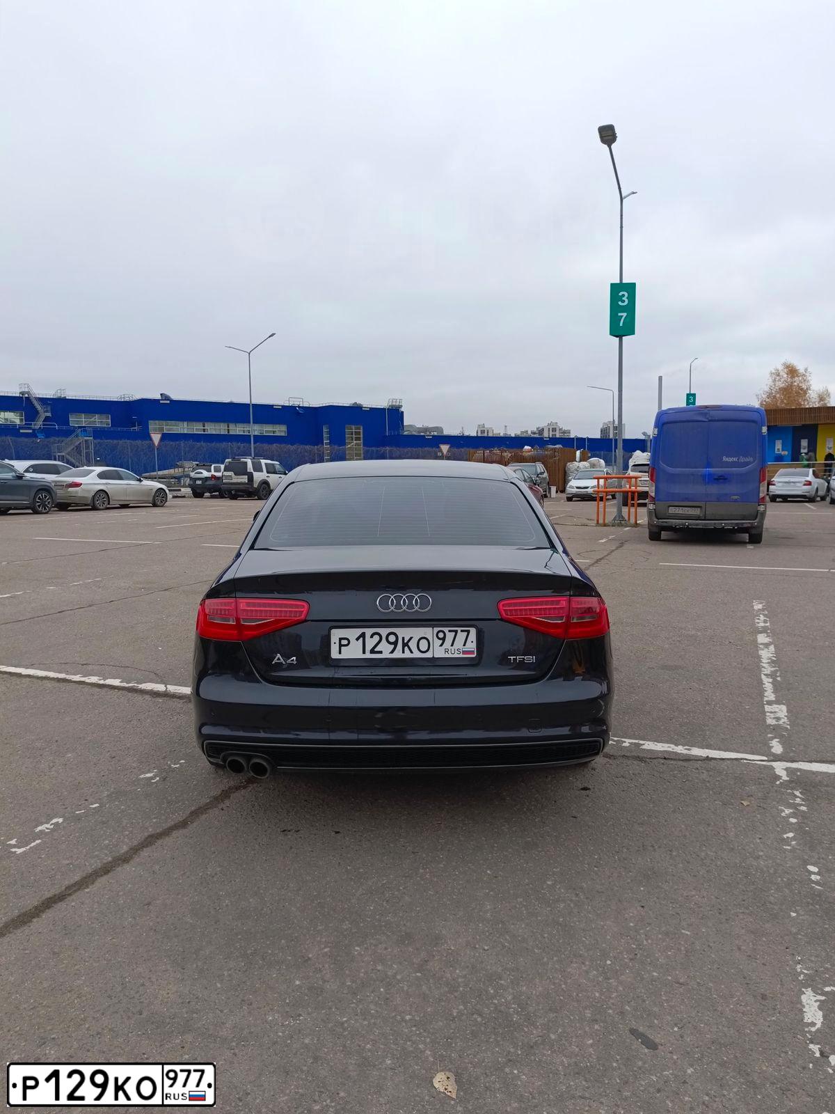 Фото автомобиля AUDI A4, 2012 — госномер М344МЕ13. Цвет: ЧЕРНЫЙ