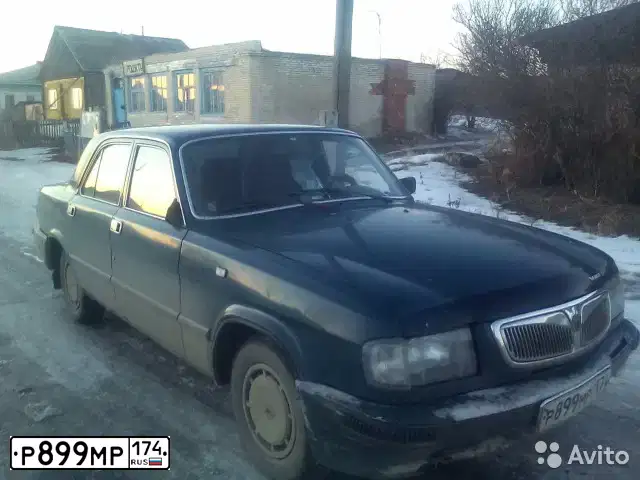 Фото автомобиля GAZ 3110 WOLGA, 2000 — госномер К444АТ174. Цвет: Темно-зеленый