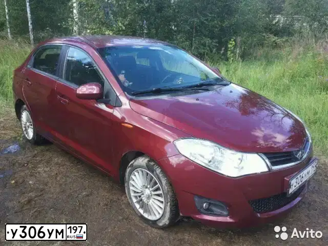 Фото автомобиля CHERY BONUS /A13/, 2012 — госномер У306УМ197. Цвет: КРАСНЫЙ