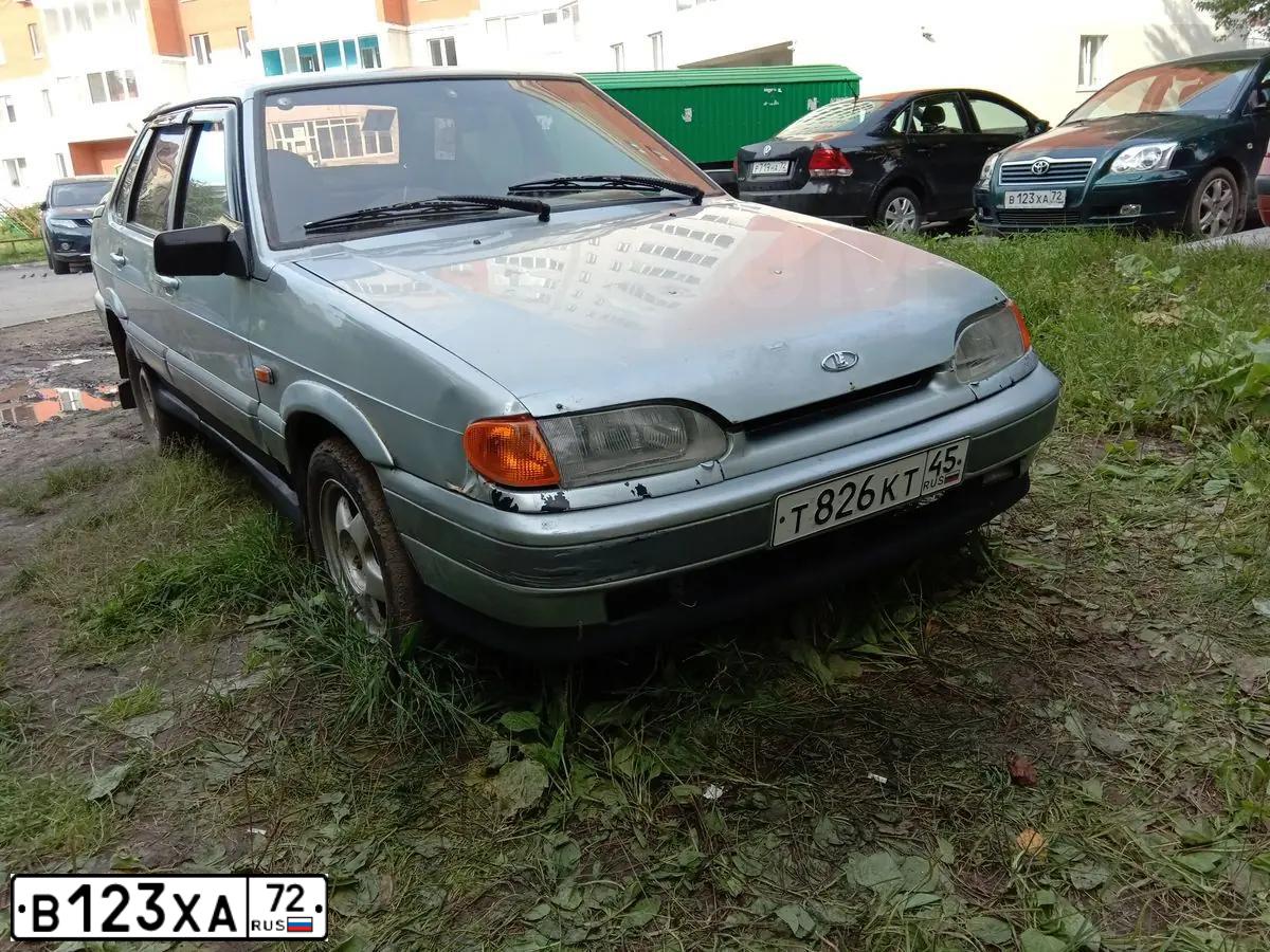 Фото автомобиля TOYOTA AVENSIS, 2004 — госномер В123ХА72. Цвет: Т.ЗЕЛЕНЫЙ