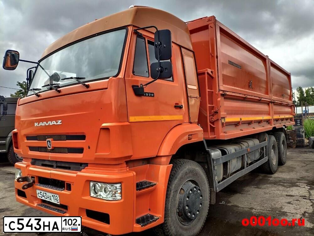 Фото автомобиля KAMAZ Z 6520 6X4, 2014 — госномер С543НА102. Цвет: Оранжевый