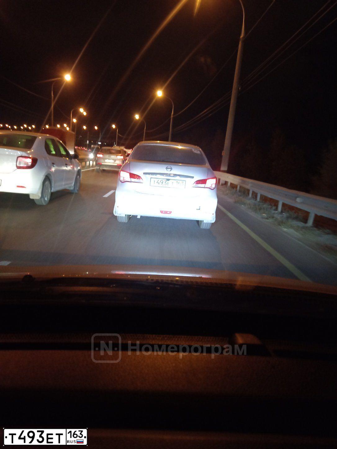 Фото автомобиля NISSAN ALMERA /AVTOVAZ/, 2013 — госномер Е027КР156. Цвет: СЕРЕБРИСТЫЙ