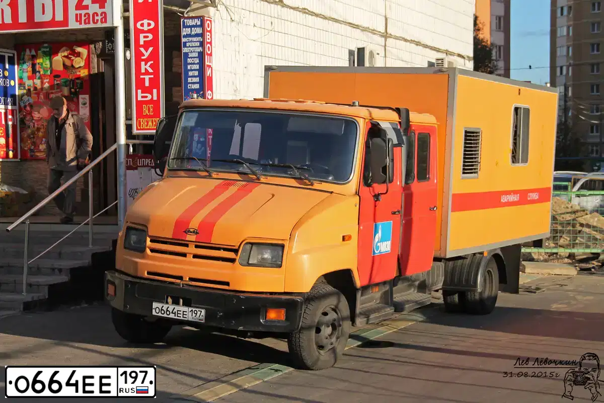 Фото автомобиля ZIL 5301 /4X2/, 2007 — госномер Н406ЕТ799. Цвет: ЖЕЛТО-КРАСНЫЙ