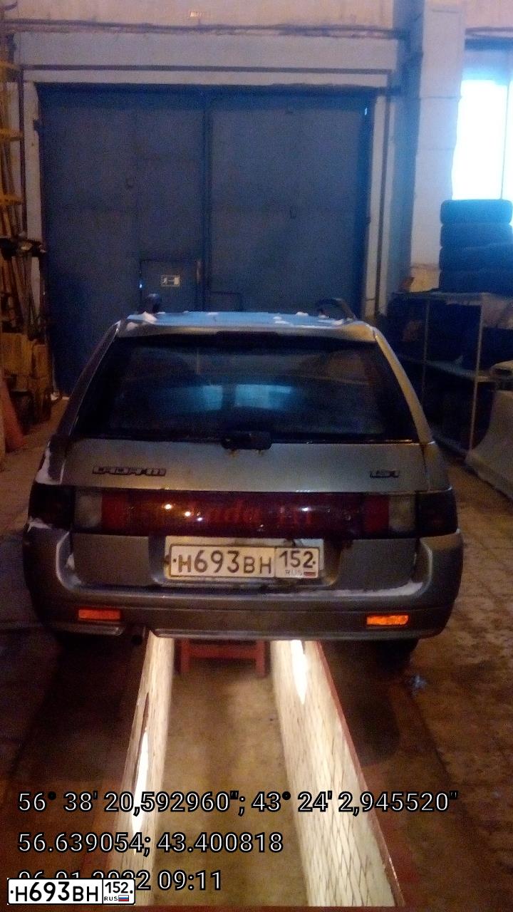 Фото автомобиля LADA 2111, 2007 — госномер К234ТО52. Цвет: СЕРЫЙ