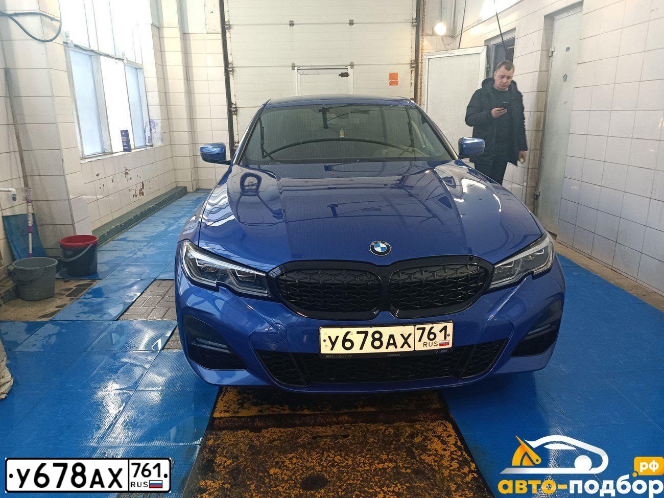 Фото автомобиля BMW 320D, 2020 — госномер С330АТ159. Цвет: синий